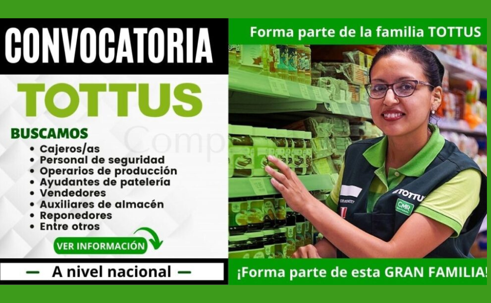 Oportunidades de Empleo en Tottus