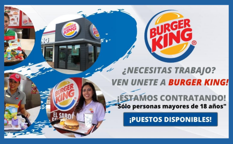 Oportunidades de empleo en Burger King