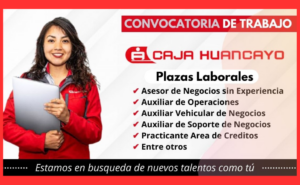 Oportunidades de empleo en Caja Huancayo