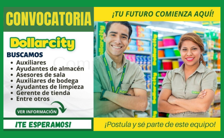 Oportunidades de empleo en Dollarcity