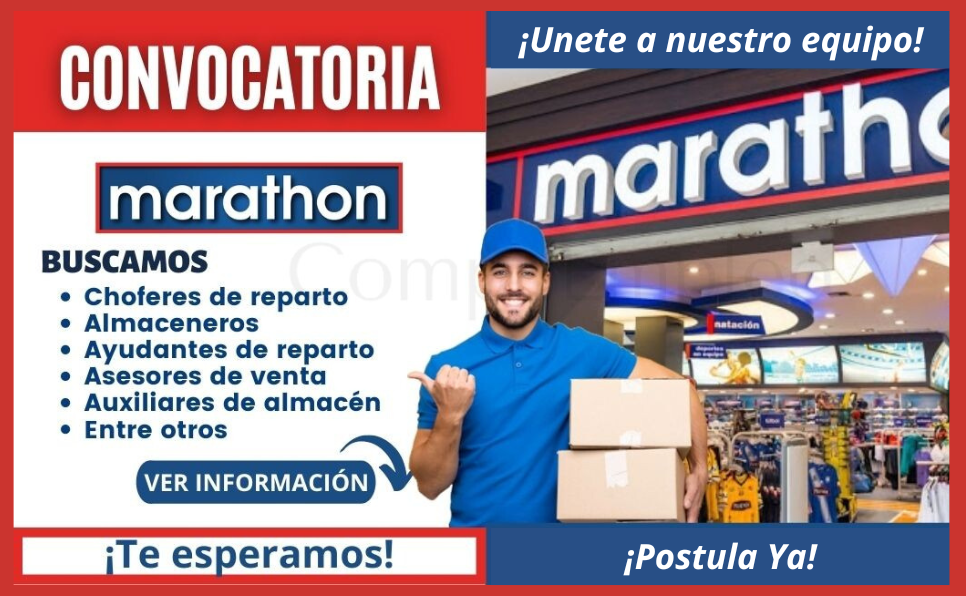 Oportunidades de empleo en Marathon Sports
