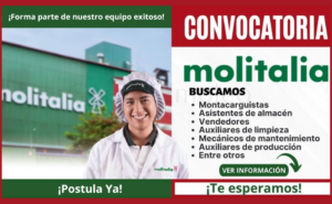 Oportunidades de empleo en Molitalia