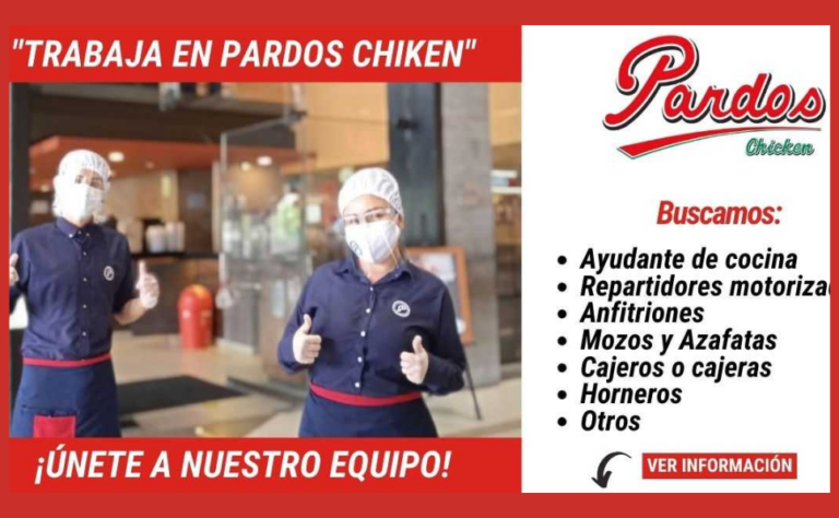 Oportunidades laborales en Pardos Chicken